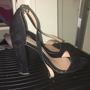 Chunky Black Merona Heels